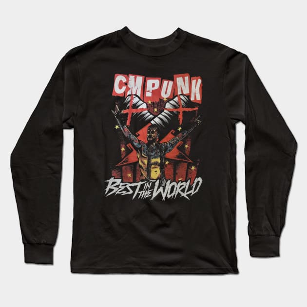 CM Punk Elite Best In The World Long Sleeve T-Shirt by Holman